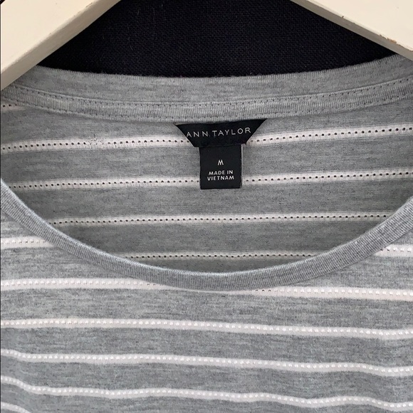 Ann Taylor brand fluffy sleeve t-shirt - Picture 2 of 2